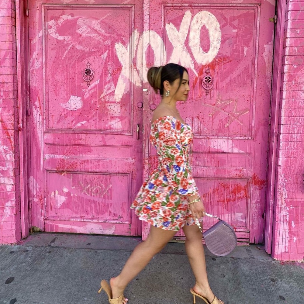 Floral spring dress